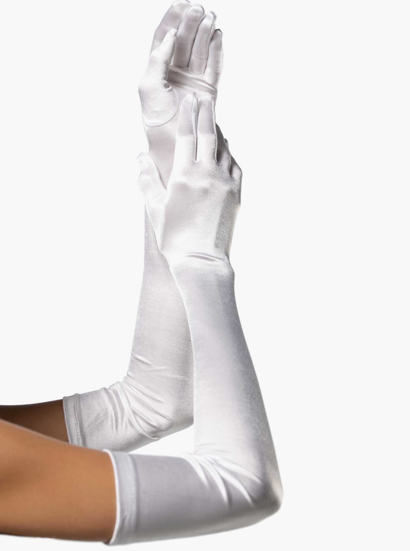Extra Long Satin Gloves