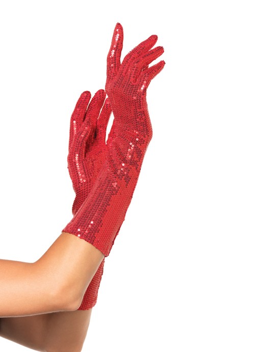 Sequin Elbow Length Gloves