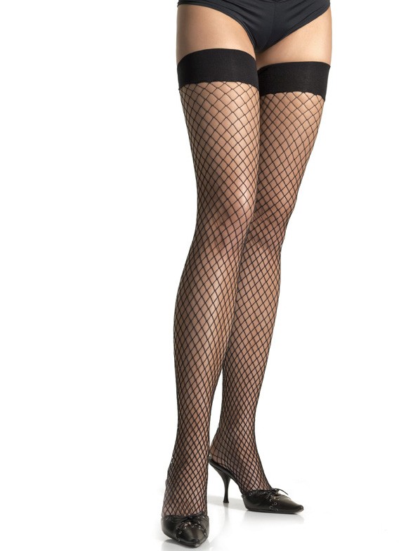 Plus Size Industrial Net Thigh Highs