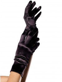 Satin Wrist Length Gloves