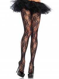 Floral Lace Pantyhose