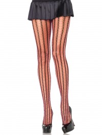 Thorn Net Contrast Color Pantyhose