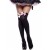 Opaque Thigh Highs With Satin Bow